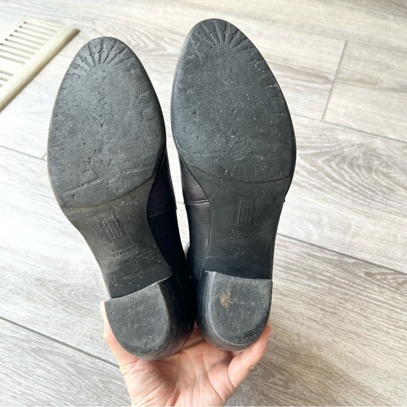 France Mode Metallic Leather Smooth Leather Mixed Ankle Boots - Picture 11 of 14